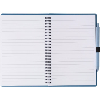 Taccuini personalizzati con logo - Notebook in fibra di grano con penna Massimo Original