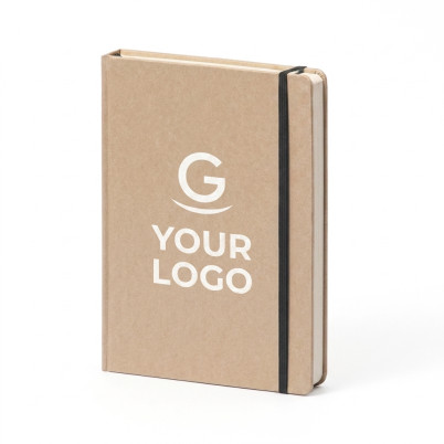 Notebook personalizzabile con 160 pagine a righe elastico e segnapagine