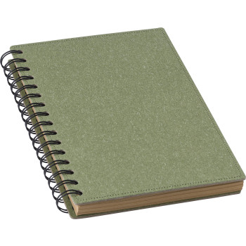 Notebook wire-o con copertina rigida in cartone riciclato Caleb