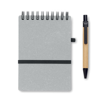 Taccuini personalizzati con logo - NOTIE - Notebook riciclato con penna a sfe