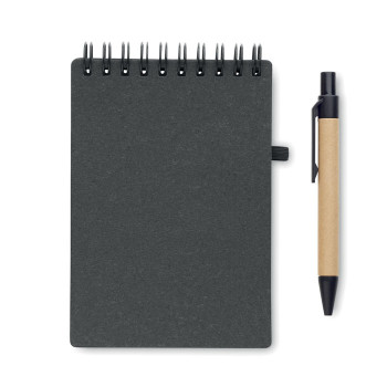 Taccuini personalizzati con logo - NOTIE - Notebook riciclato con penna a sfe