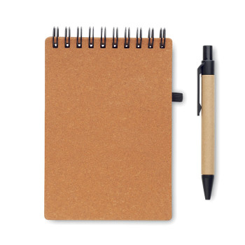 Taccuini personalizzati con logo - NOTIE - Notebook riciclato con penna a sfe