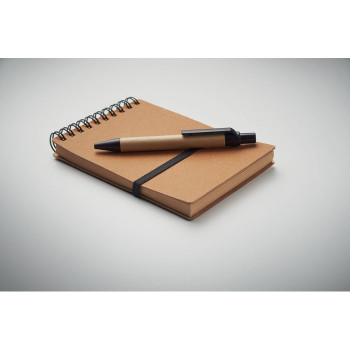Taccuini personalizzati con logo - NOTIE - Notebook riciclato con penna a sfe