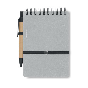 Taccuini personalizzati con logo - NOTIE - Notebook riciclato con penna a sfe