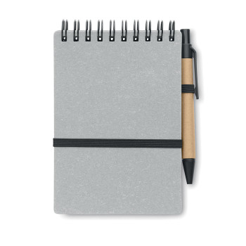 Taccuini personalizzati con logo - NOTIE - Notebook riciclato con penna a sfe