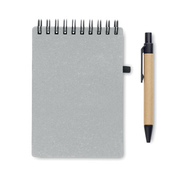 Taccuini personalizzati con logo - NOTIE - Notebook riciclato con penna a sfe