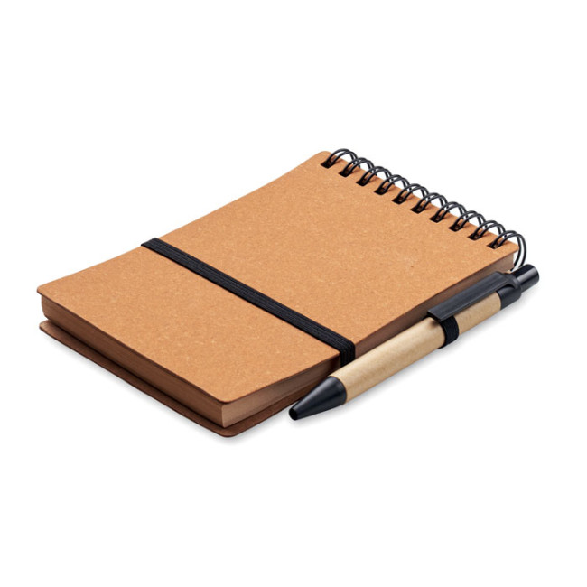 Taccuini personalizzati con logo - NOTIE - Notebook riciclato con penna a sfe
