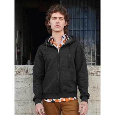 Felpa con zip personalizzabile Jerzees cappuccio e tasca marsupio