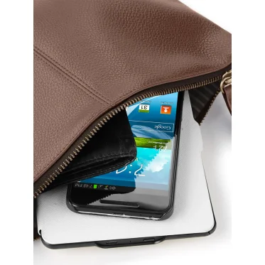 NuHide Accessory Pouch personalizzabile Quadra con tessuto gessato e zip