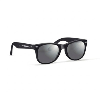 Occhiali da sole personalizzabili protezione UV400 lenti antigraffio montatura leggera