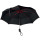 Ombrello pieghevole automatico personalizzabile struttura in fibra di vetro nera