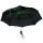 Ombrello pieghevole automatico personalizzabile struttura in fibra di vetro nera