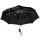 Ombrello pieghevole automatico personalizzabile struttura in fibra di vetro nera
