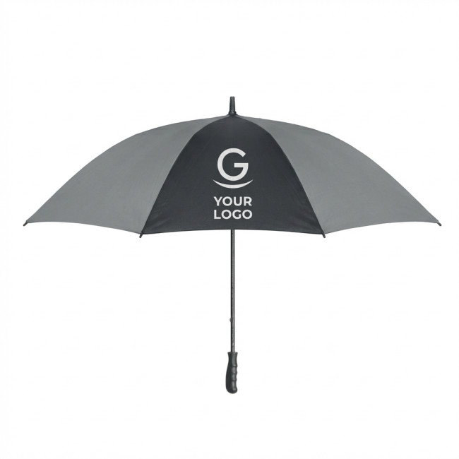 Ombrello personalizzato con logo - Ombrello dritto personalizzabile in POE con struttura in fibra di vetro