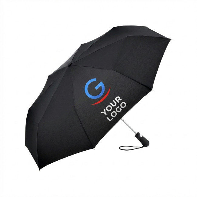 Ombrello personalizzato con logo - Ombrello personalizzabile Fare con fodera riflettente 3M e LED orientabile