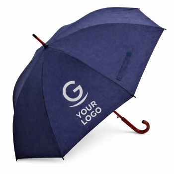 Ombrello personalizzato con manico in legno ciliegio apertura automatica