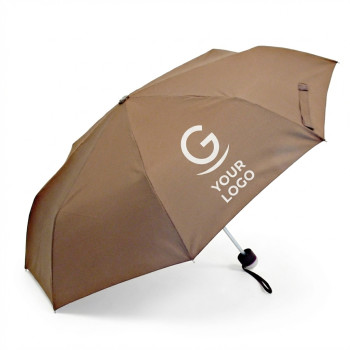 Ombrello pieghevole personalizzabile 3 sezioni con manico gommato