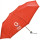 Ombrello richiudibile personalizzabile con manico silver e custodia nylon