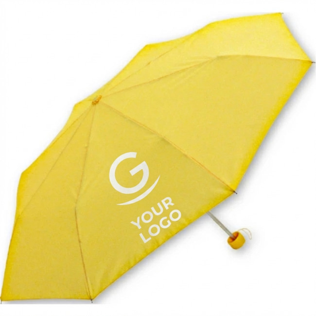 Ombrello ripieghevole 6 spicchi struttura in alluminio tessuto pongee