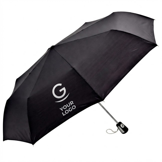 Ombrello ripieghevole personalizzabile con apertura automatica e custodia nylon