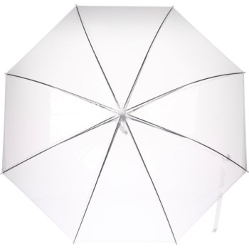 Ombrelli da passeggio personalizzati con logo - Ombrello trasparente, in POE Denise