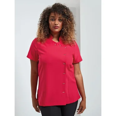 T-shirt personalizzabile Premier con otto bottoni e spacchetti