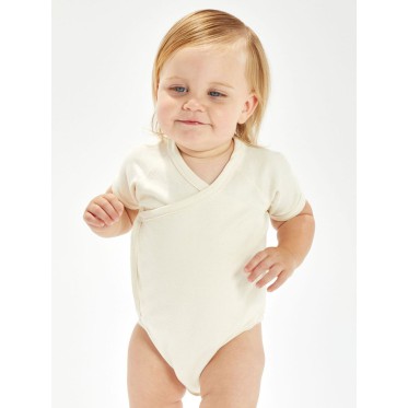 Abbigliamento bambino personalizzato con logo - Organic Baby Kimono Bodysuit
