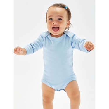Abbigliamento bambino personalizzato con logo - Organic Baby Long Sleeve Bodysuit