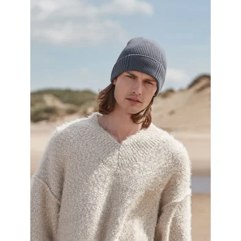 Berretti personalizzati con logo - Organic Cotton Engineered Patch Beanie