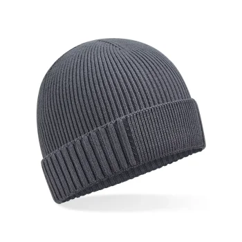 Berretti personalizzati con logo - Organic Cotton Engineered Patch Beanie
