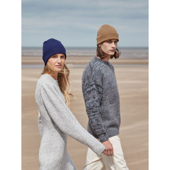 Berretti personalizzati con logo - Organic Cotton Fine Knit Beanie 