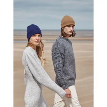 Berretti personalizzati con logo - Organic Cotton Fine Knit Beanie 