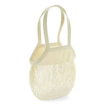 Shopper personalizzate con logo - Organic Cotton Mesh Grocery Bag
