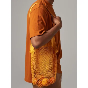 Shopper personalizzate con logo - Organic Cotton Mesh Grocery Bag