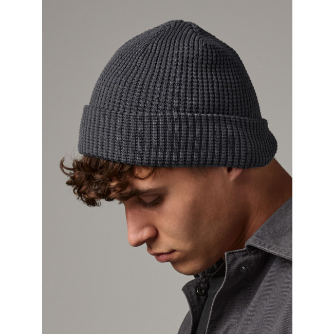 Berretti personalizzati con logo - Organic Cotton Waffle Beanie