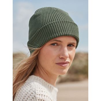 Berretti personalizzati con logo - Organic Cotton Waffle Beanie