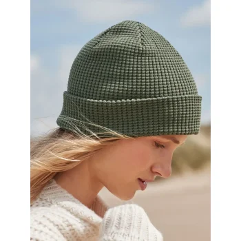 Berretti personalizzati con logo - Organic Cotton Waffle Beanie