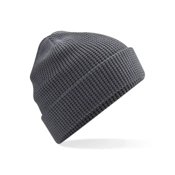 Berretti personalizzati con logo - Organic Cotton Waffle Beanie