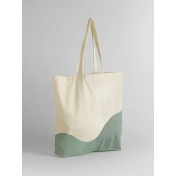 Organic Cotton Wave Print Maxi Tote