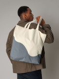 Organic Cotton Wave Print Maxi Tote