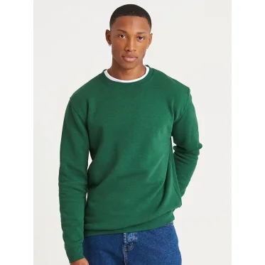 Felpa girocollo personalizzabile Just Hoods cotone organico e riciclato