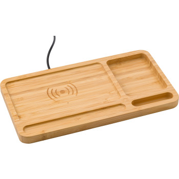 gadget ecologici con logo - Organizer da scrivania in bamboo Faye