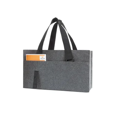 Organizer personalizzabile Halfar in feltro con tasche e scomparti multipli