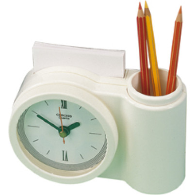 Orologio con portapenne da tavolo