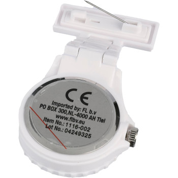 Gadget cura personale personalizzati con logo - Orologio da infermiera Simone | Plastica | Spilla