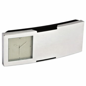Gadget personalizzati in offerta - Orologio da tavolo personalizzabile in metallo con batteria inclusa