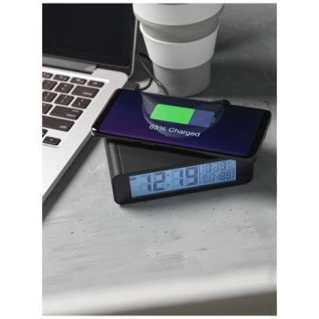 Gadget per smartphone personalizzato con logo - Orologio Seconds con stazione di ricarica
