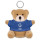 Orsetto peluche con portachiave e maglietta in cotone 100% morbido