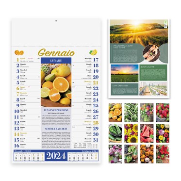 Calendari illustrati personalizzati con logo - ORTO E GIARDINO