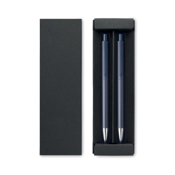 Kit scrittura personalizzati con logo - ORWELL - Set di penne in alluminio ricic